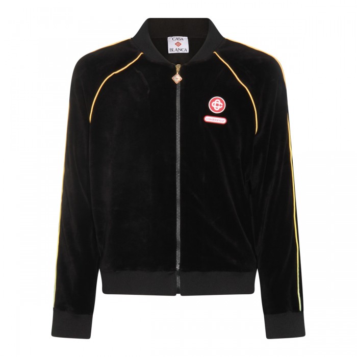 BLACK COTTON SWEATSHIRT