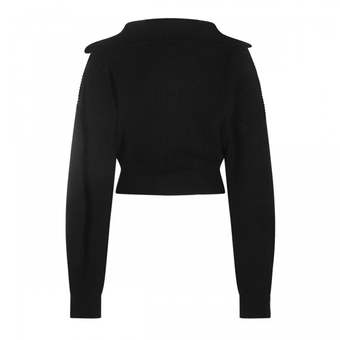 BLACK WOOL CALIPSO KNITWEAR 2
