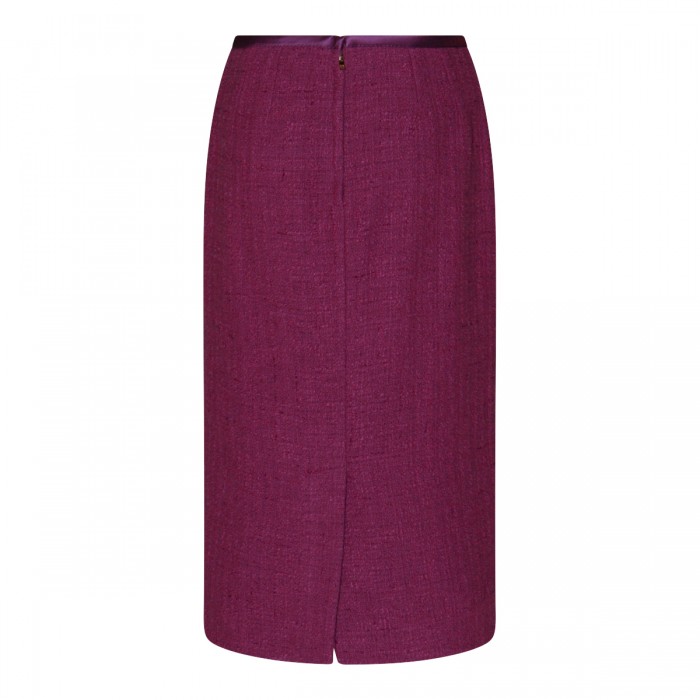 PURPLE COTTON MIDI SKIRT 2