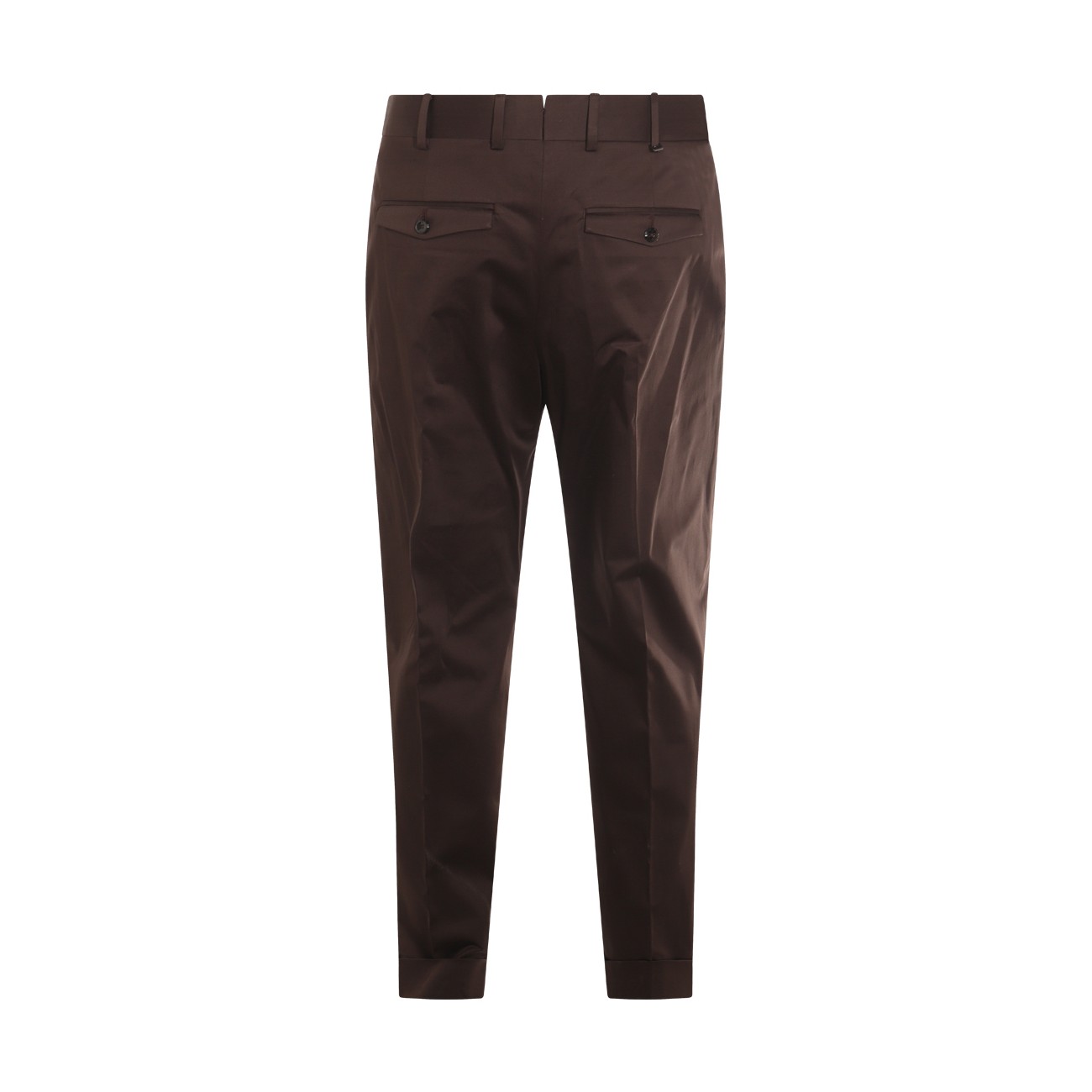 DARK BROWN COTTON PANTS DARK BROWN COTTON PANTS