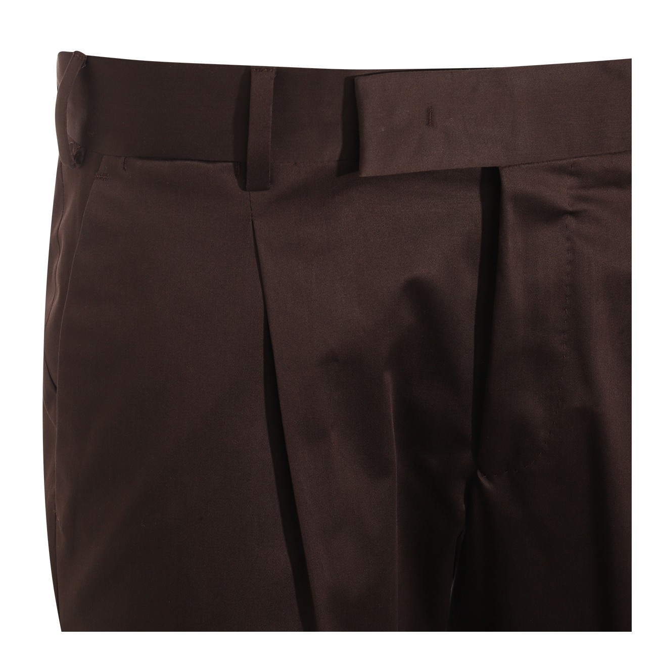 DARK BROWN COTTON PANTS DARK BROWN COTTON PANTS