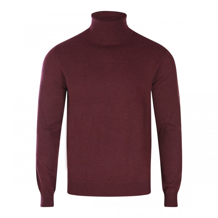 DARK RED CASHMERE KNITWEAR