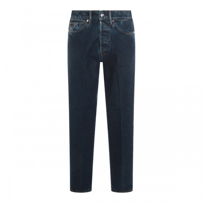 DARK BLUE COTTON JEANS