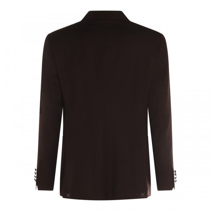 DARK BROWN WOOL SUITS 2