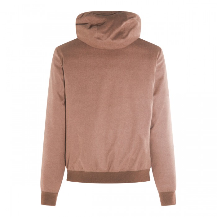 BROWN WOOL ONIRO DOWN JACKET 2