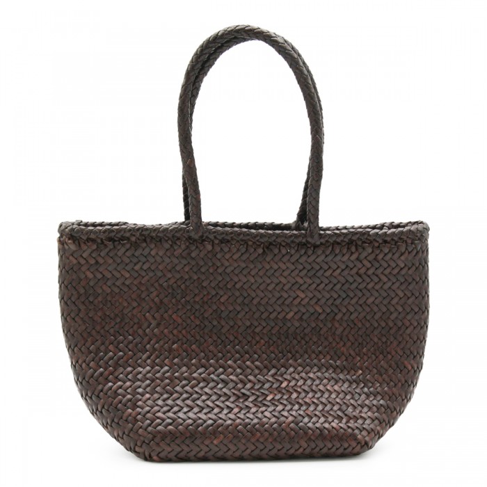 DARK BROWN LEATHER GRACE...