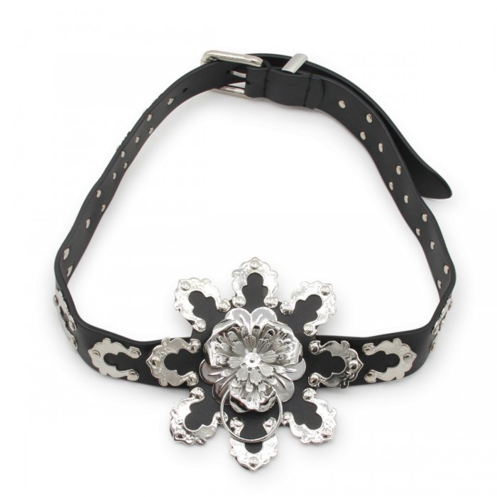 BLACK LEATHER BELT
