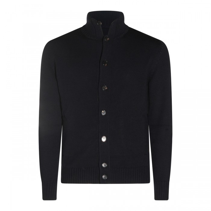 DARK BLUE WOOL KNITWEAR