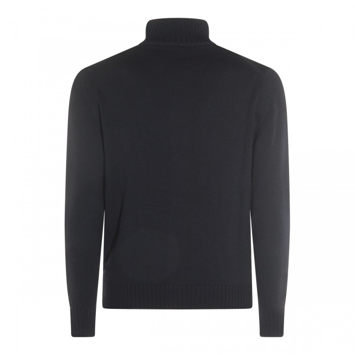 DARK BLUE WOOL KNITWEAR 2