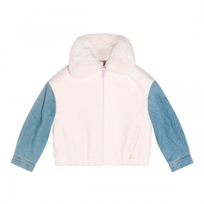 PINK AND BLUE CASUAL JACKET
