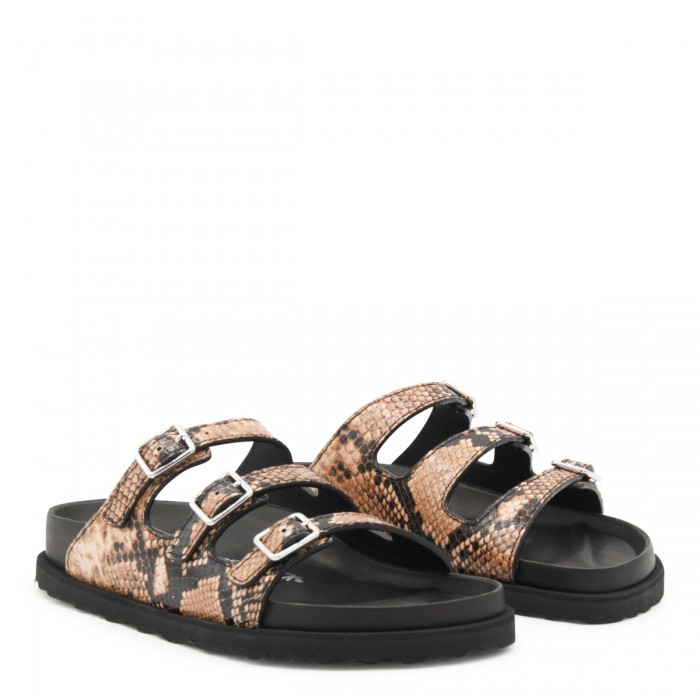 BEIGE LEATHER FLORIDA SNAKE... 2