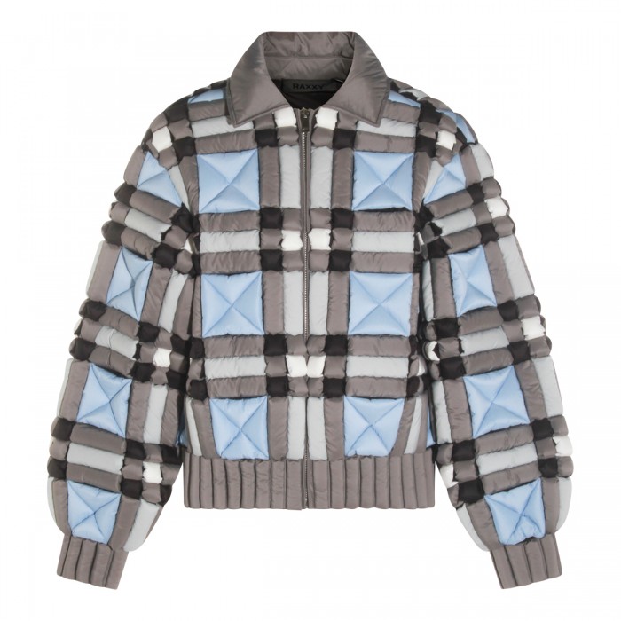 BEIGE AND LIGHT BLUE DOWN...