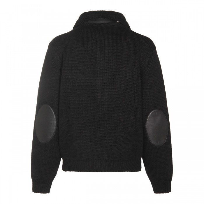 BLACK CASHMERE CASUAL JACKET 2