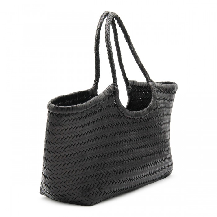 BLACK LEATHER NANTUCKET BIG... 2