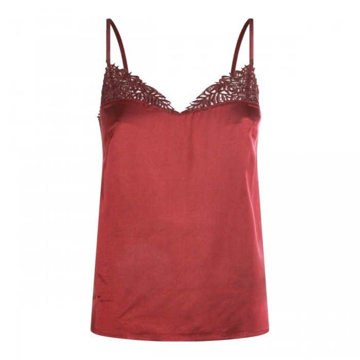 RED VISCOSE TOP