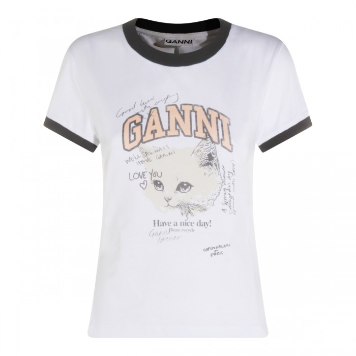 WHITE COTTON T-SHIRT