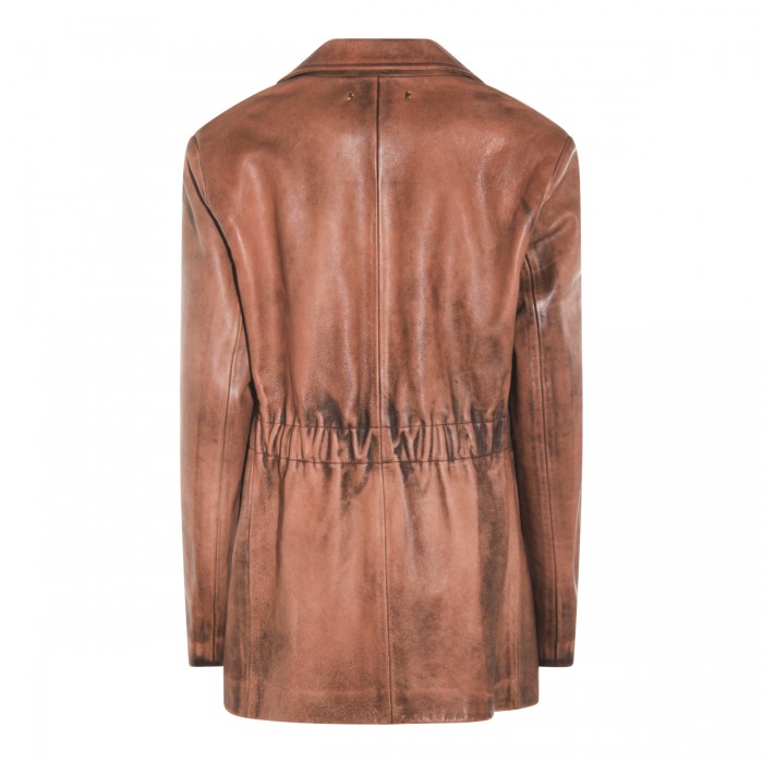 BROWN VISCOSE BLAZER 2