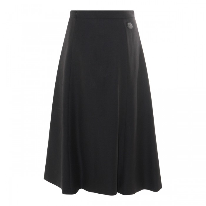 BLACK WOOL SKIRT 2