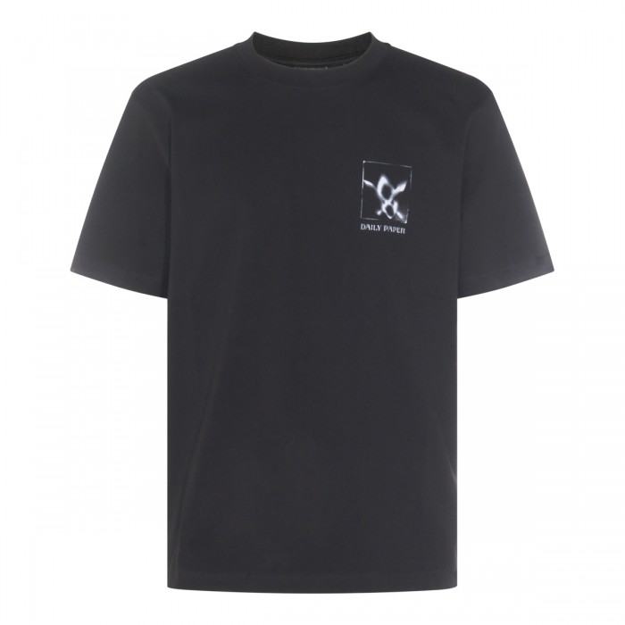 BLACK COTTON T-SHIRT