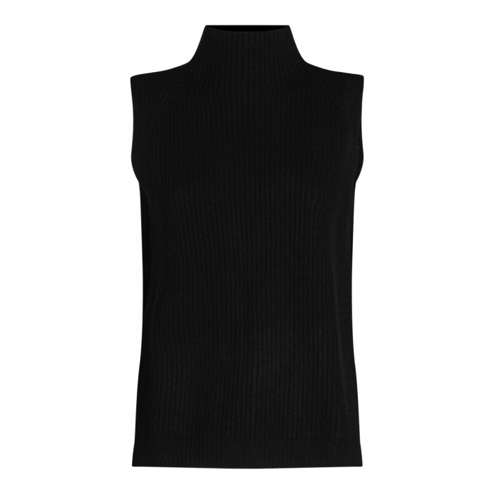 BLACK WOOL KNITWEAR