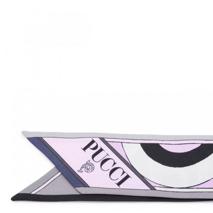 BLACK AND PINK SILK SCARVES 2