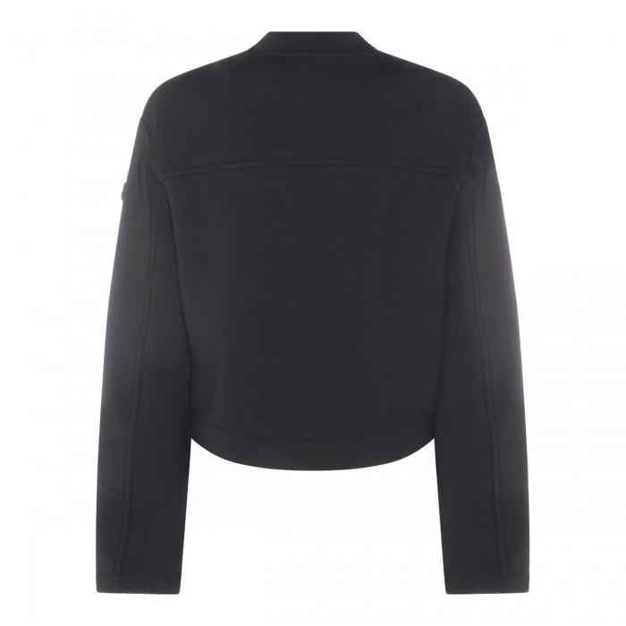 BLACK VISCOSE SWEATSHIRT 2