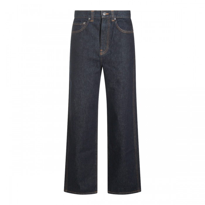 DARK BLUE COTTON JEANS