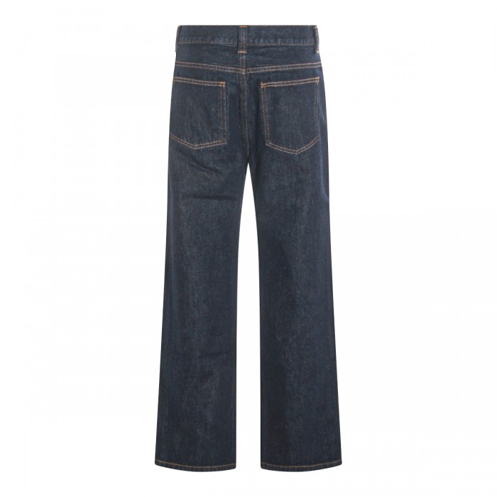 DARK BLUE COTTON JEANS 2