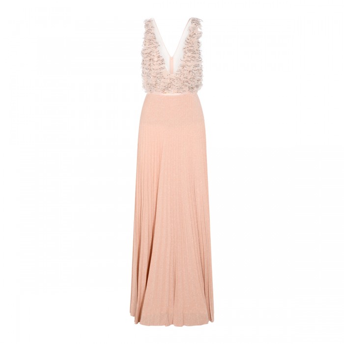 PINK VISCOSE MAXI DRESS