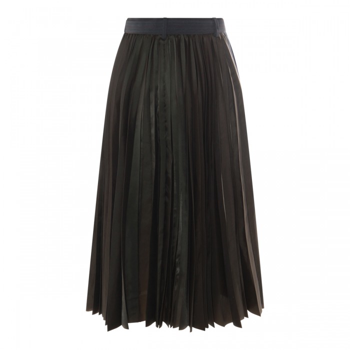 DARK GREY WOOL MIDI SKIRT 2