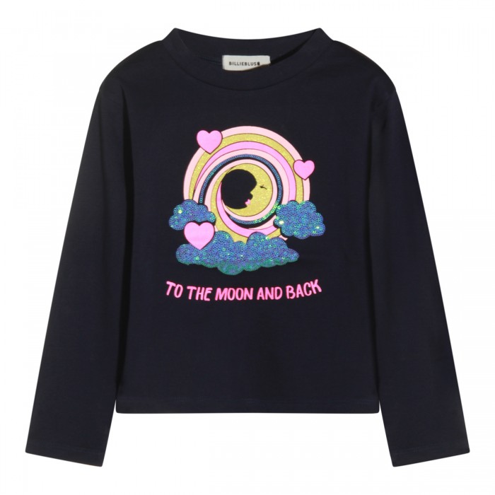 DARK BLUE COTTON SWEATSHIRT