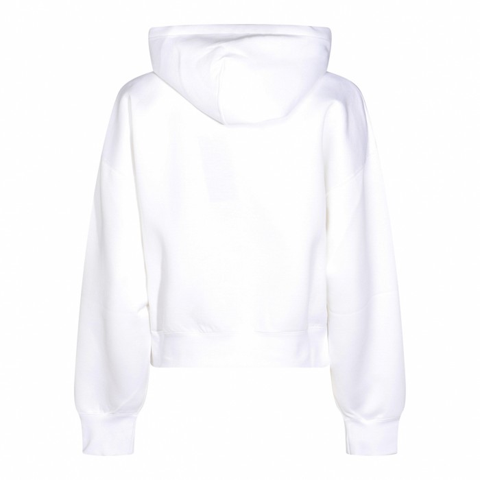WHITE COTTON SWEATSHIRT 2