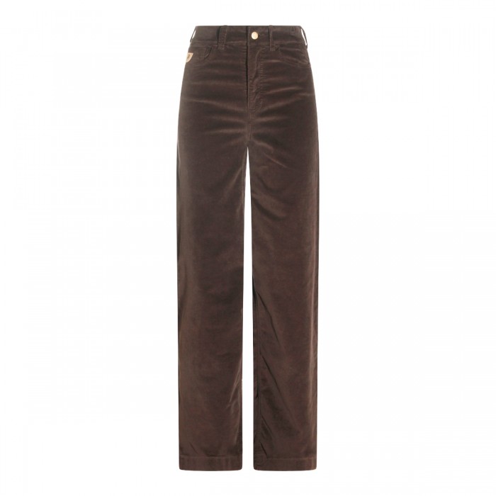 BROWN COTTON JEANS