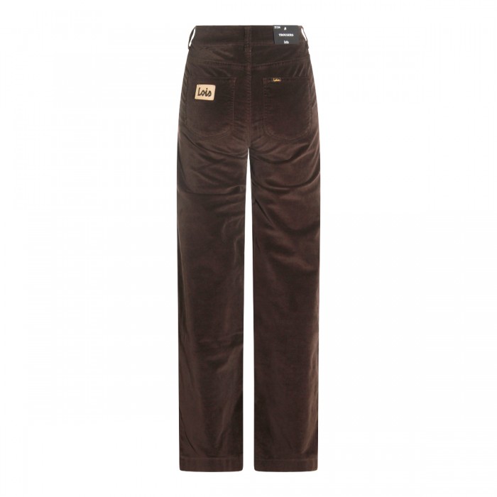 BROWN COTTON JEANS 2