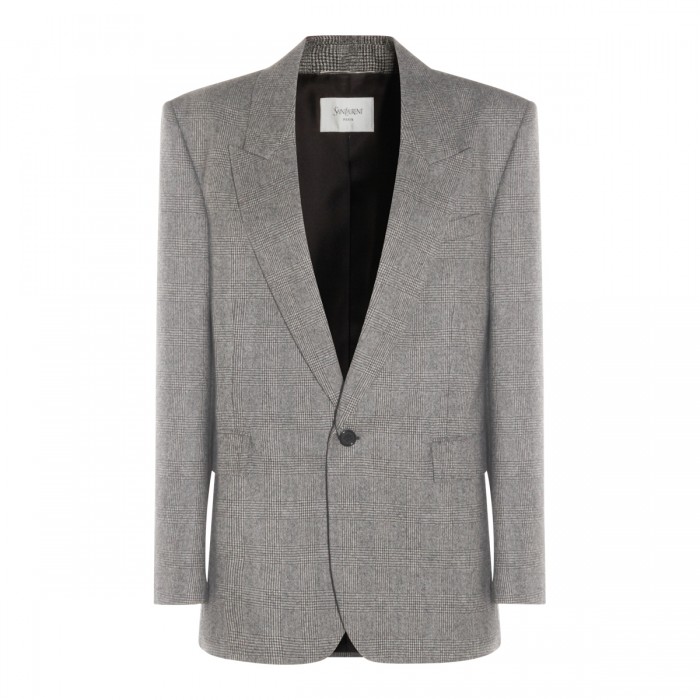 GREY WOOL BLAZER