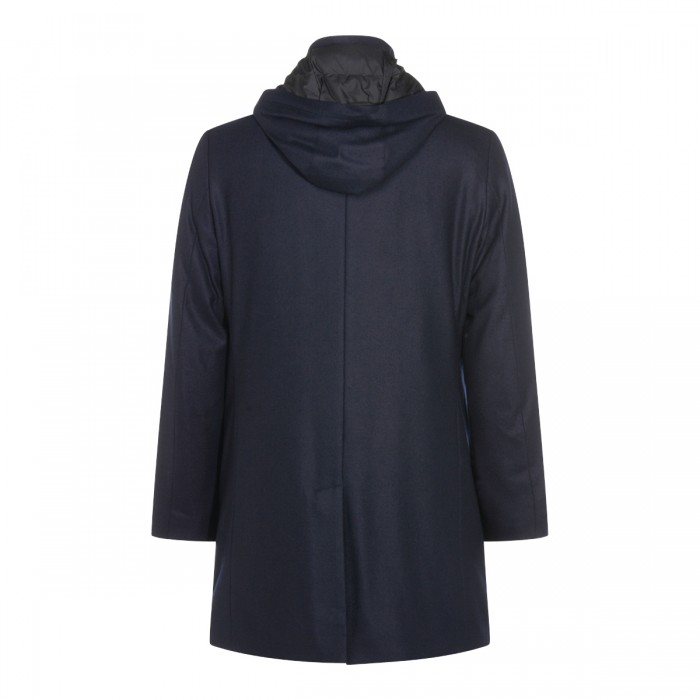 DARK BLUE WOOL COAT 2