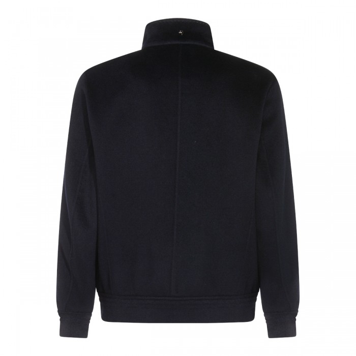 BLUE CASHMERE CASUAL JACKET 2
