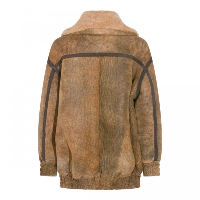 CAMEL LEATHER JACKET 2
