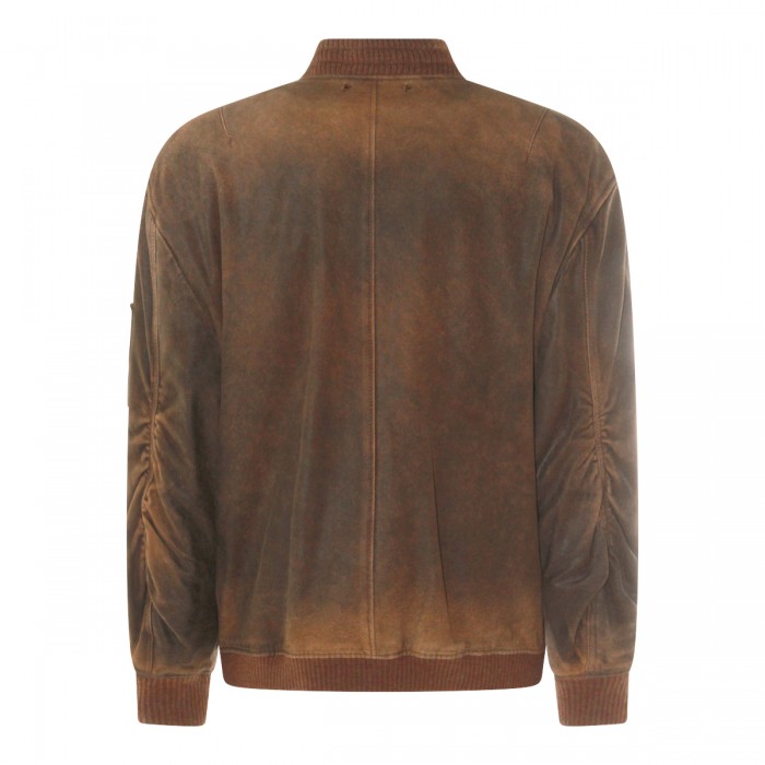 DARK BROWN LEATHER JACKET 2