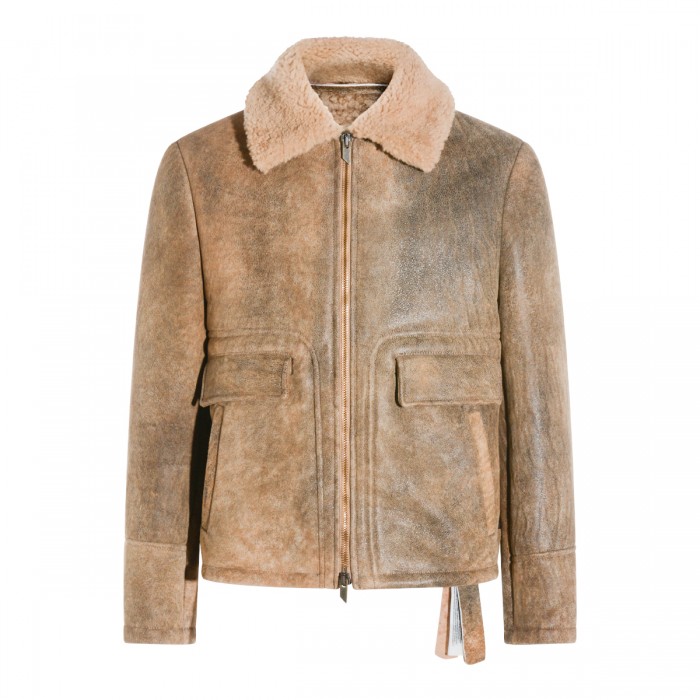 BROWN LEATHER JACKET