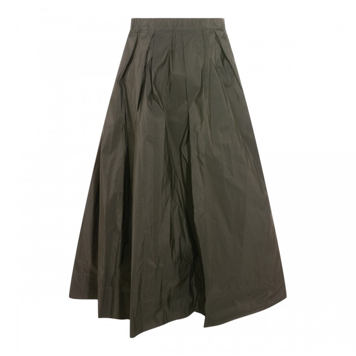 GREY COTTON BLEND ALOE SKIRT 2