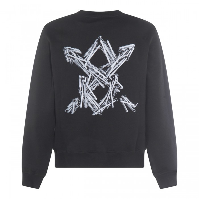 BLACK COTTON SWEATSHIRT 2