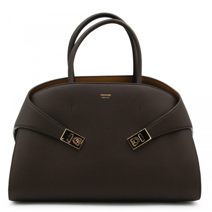 DARK BROWN LEATHER HUG M...