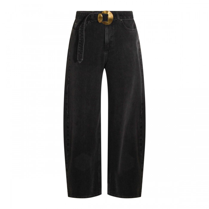 BLACK COTTON DENIM JEANS
