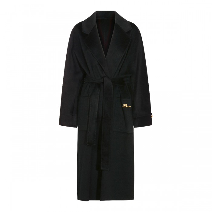 BLACK WOOL COAT