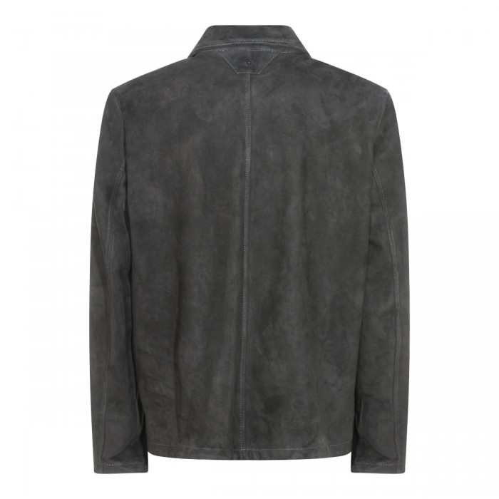 GREY LEATHER JACKET 2
