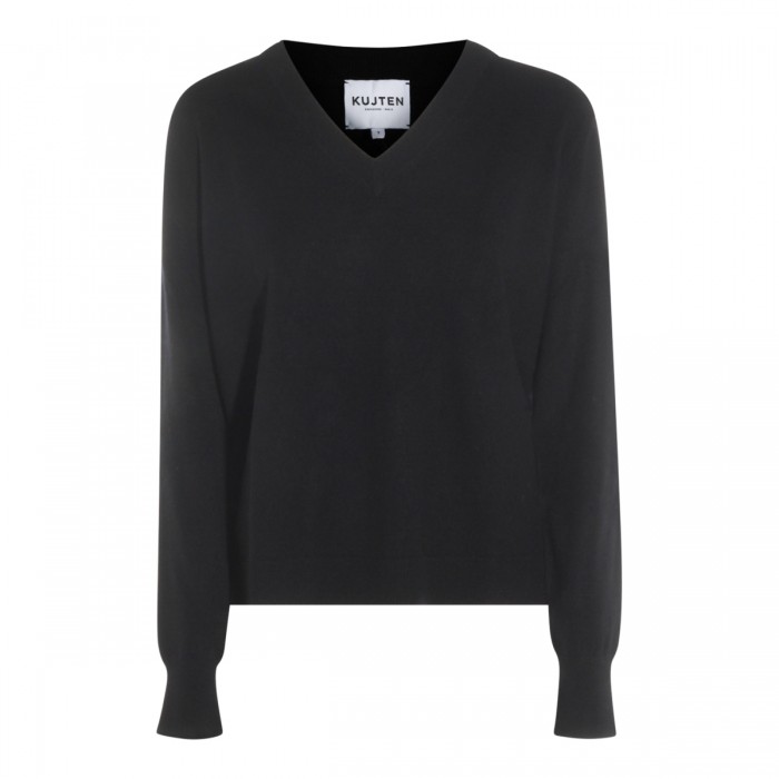 BLACK CASHMERE KNITWEAR