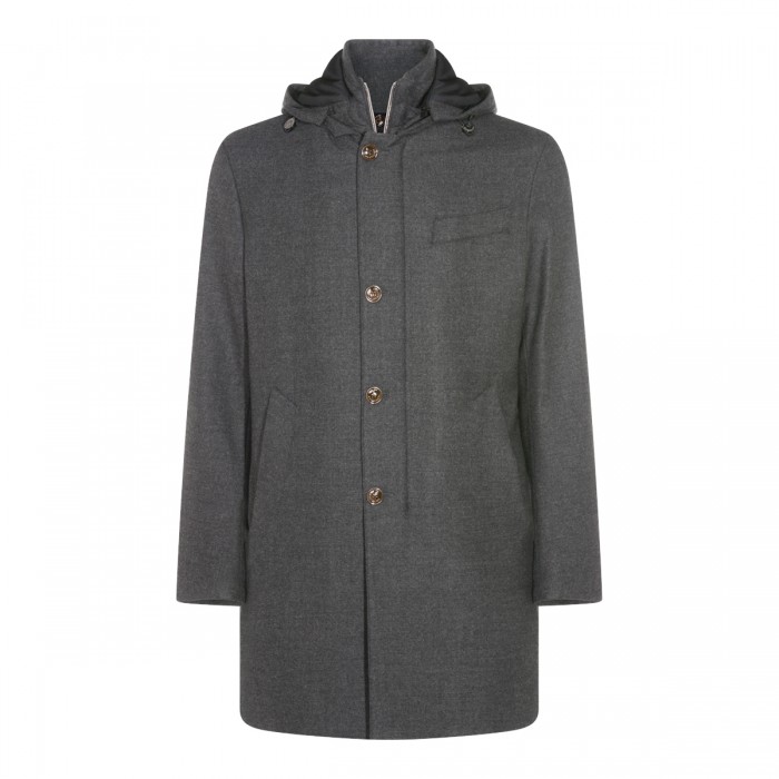GREY WOOL COAT
