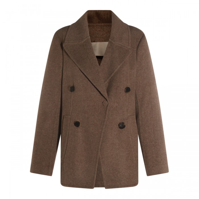 BROWN WOOL BLAZER
