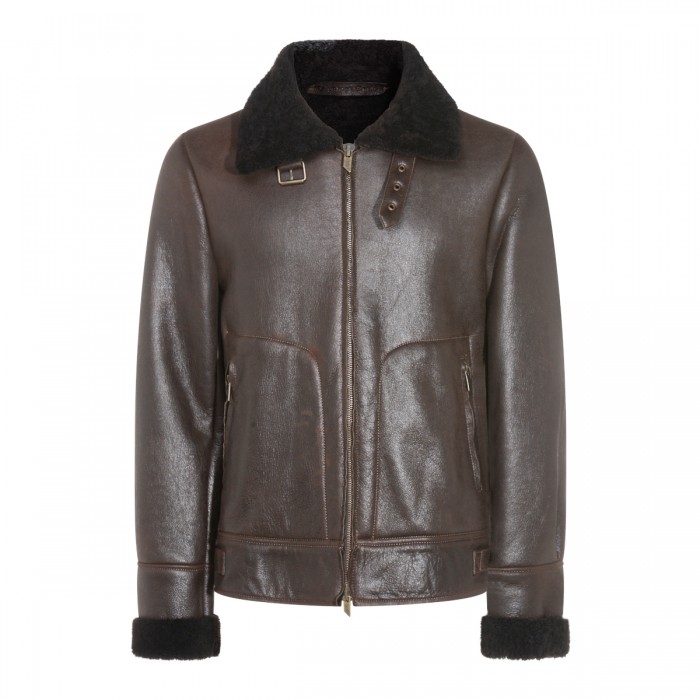 BROWN LEATHER JACKET